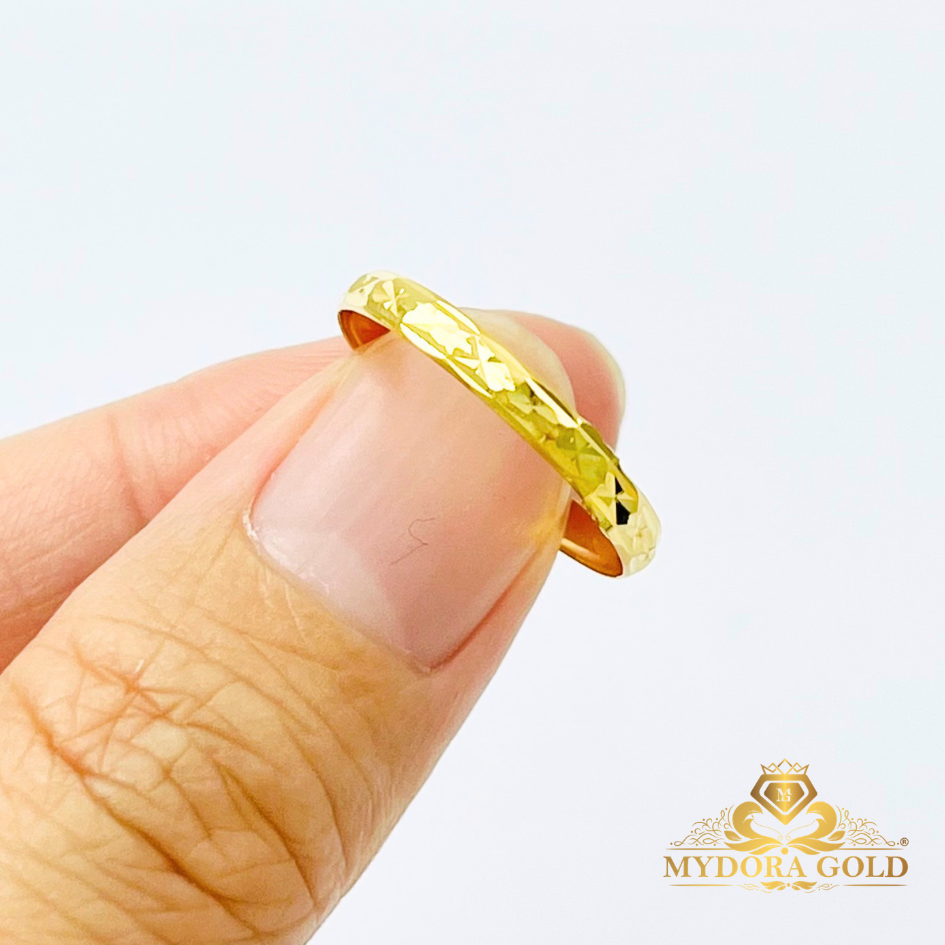MYDORA Cincin Belah Rotan Stamping l EMAS 916/22K