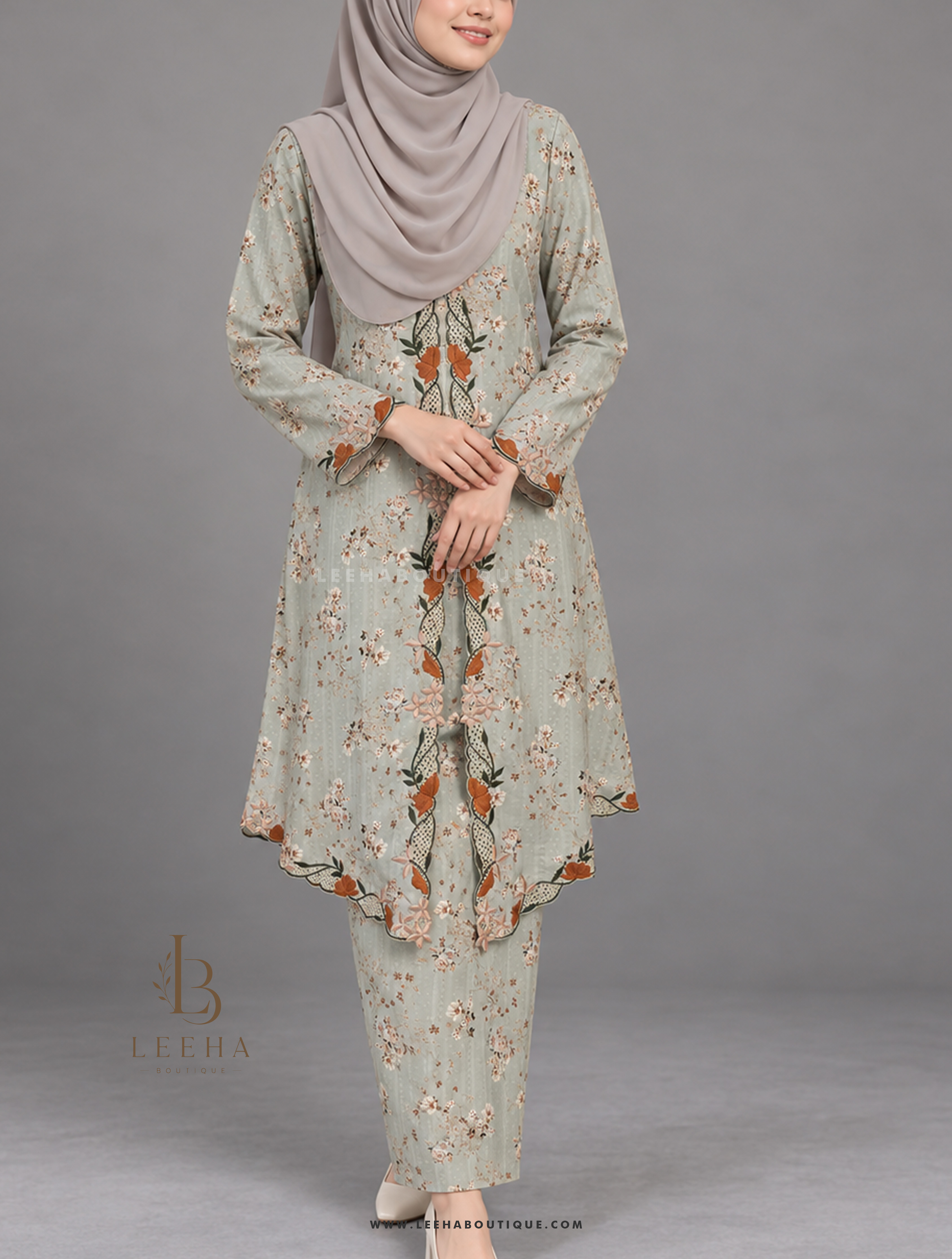 KEBAYA SERI BULAN (MINT GREEN)
