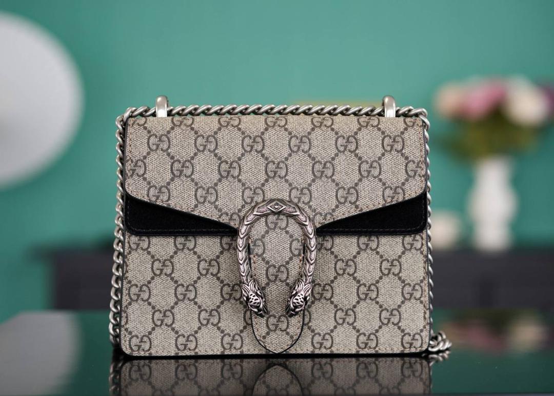 🥯GG Dionysus系列经典酒神 老花黑 20cm GG家长青款，酒神里面的经典基础款 出镜率非常高 简直是穿搭利器 官方款号 421970 尺寸：20x15x5cm