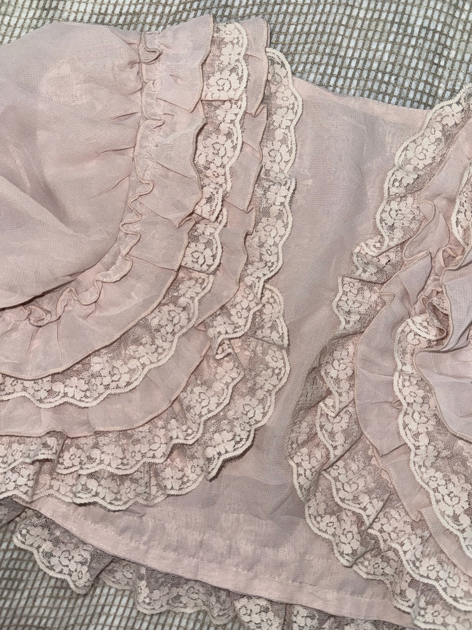 Pink Puff Sleeve Cropped Bolero