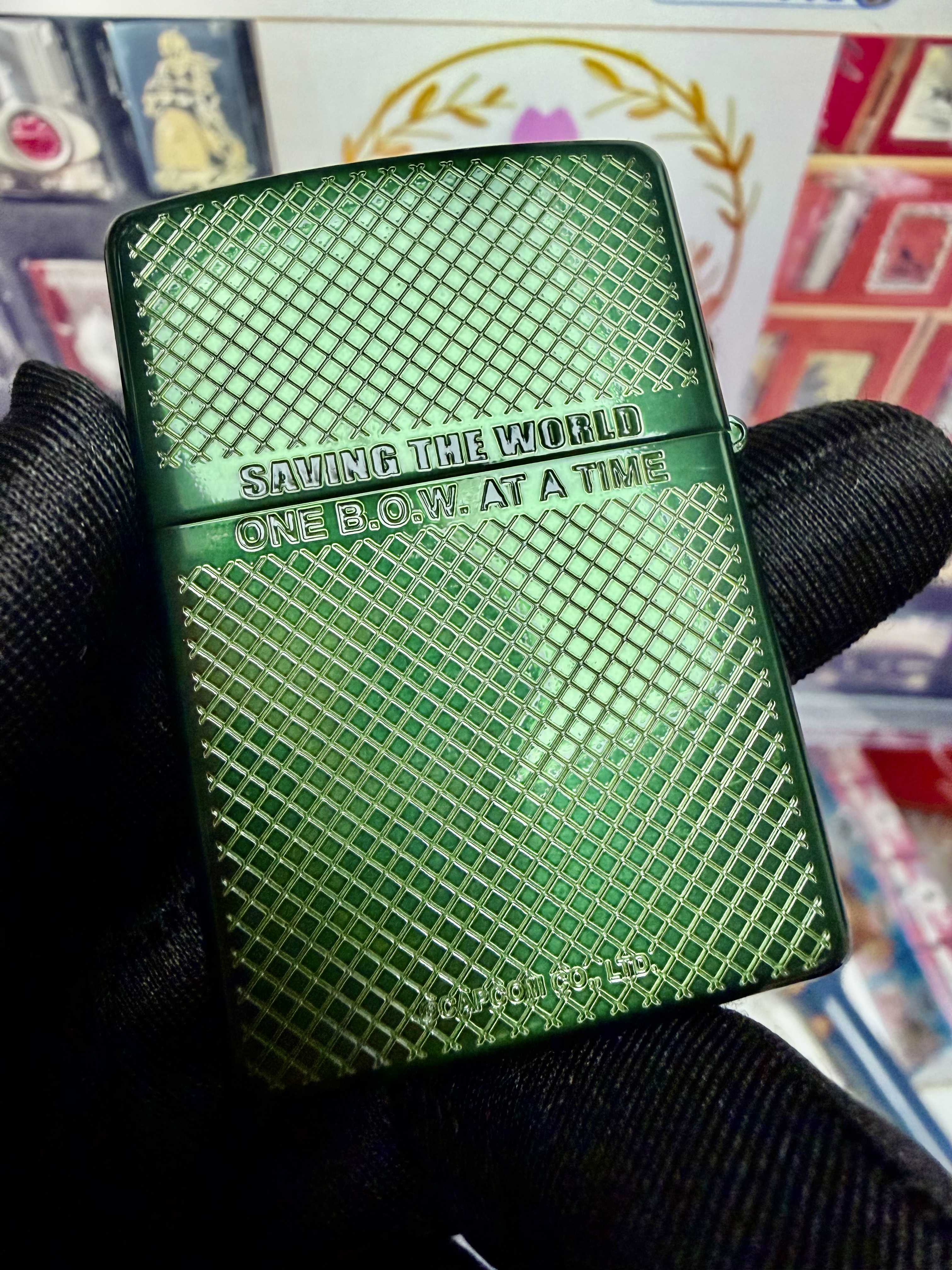 ZIPPO 2012年  日版 《生化危機6》 組織：BASS 北美分部 勳章 紀念收藏版 絕版ZIPPO 打火機