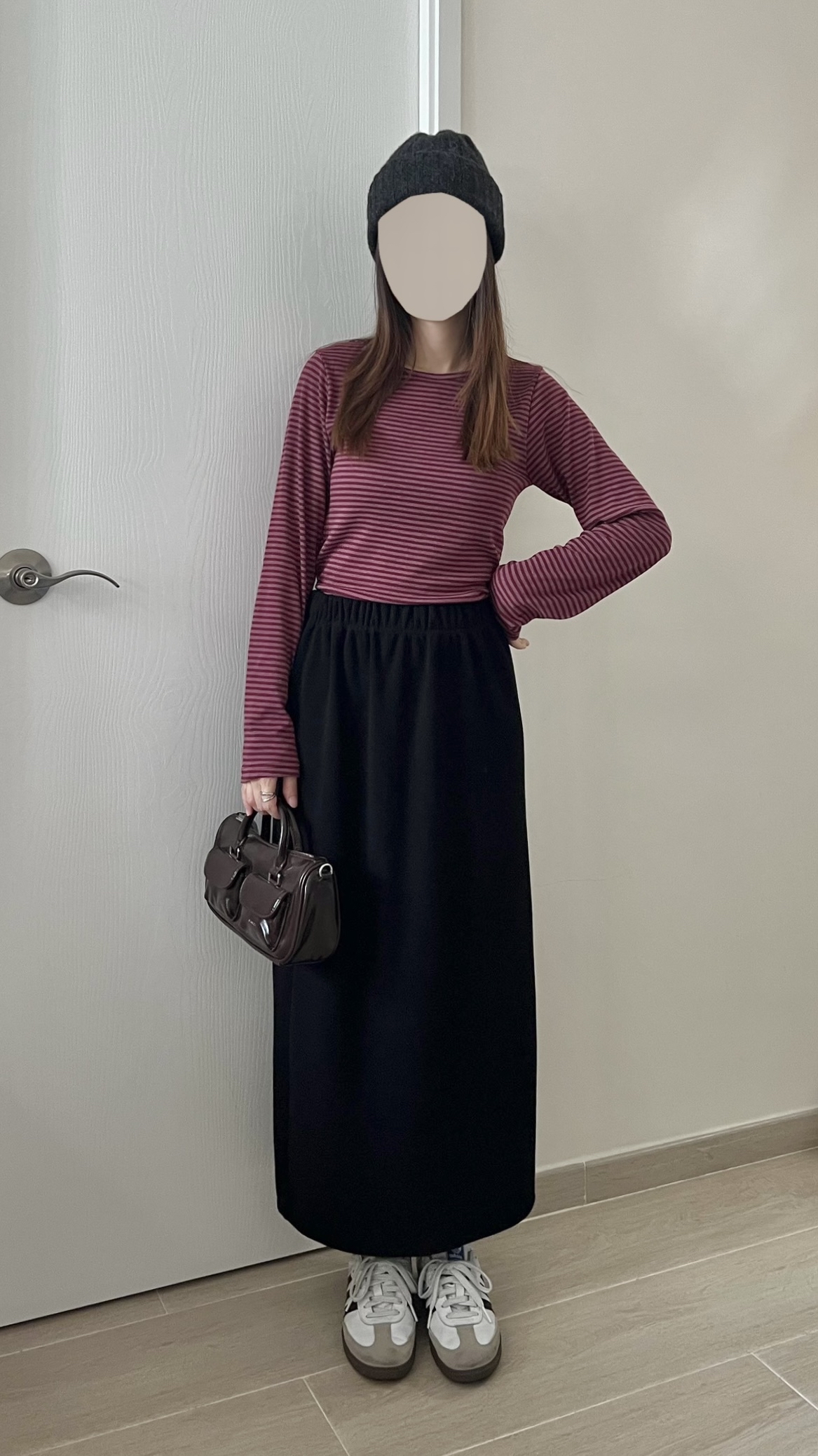 甜甜價 莓果親膚間條衫 現貨