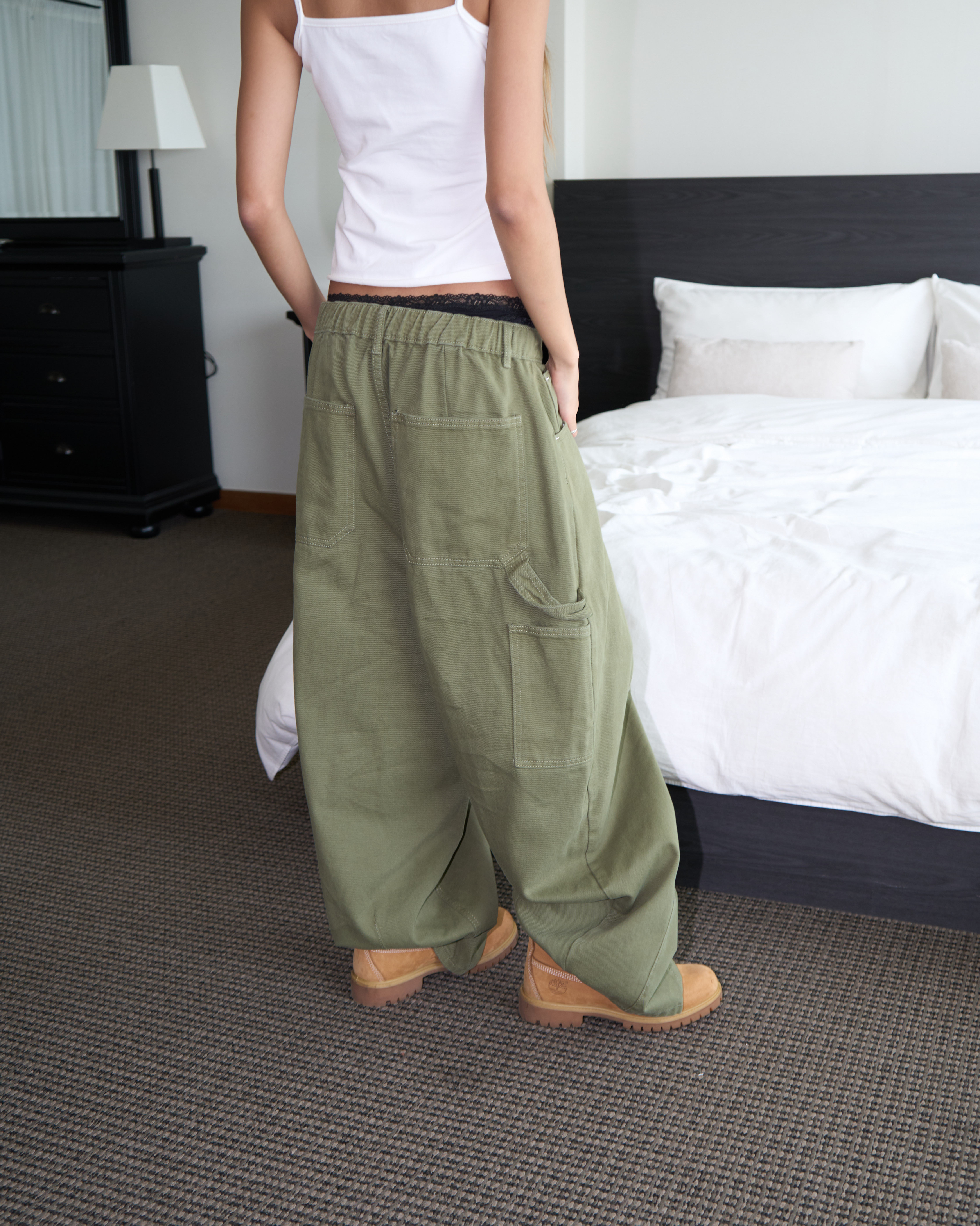 Sido Mega Wide Carpenter Cotton Pants(Unisex)