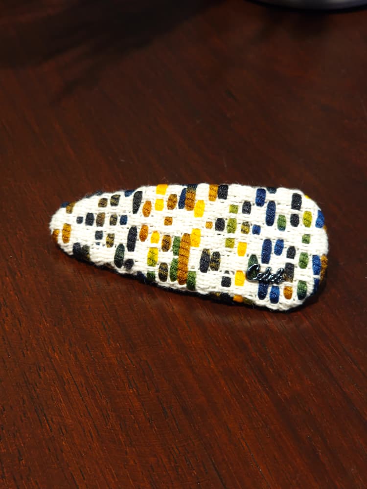 Woven Tweed Hair Clip
