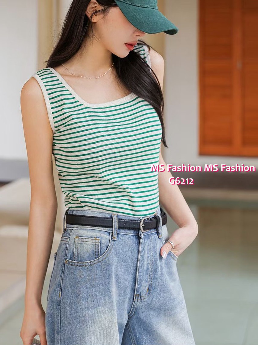 G6212 韓國🇰🇷橫間雙領背心