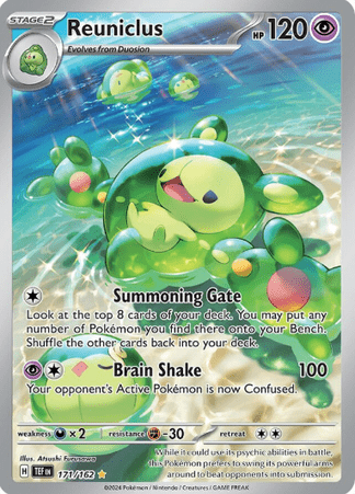 Pokemon TCG SV05 Scarlet & Violet : Temporal Forces Booster Box - 171/162 - Reuniclus (IR)