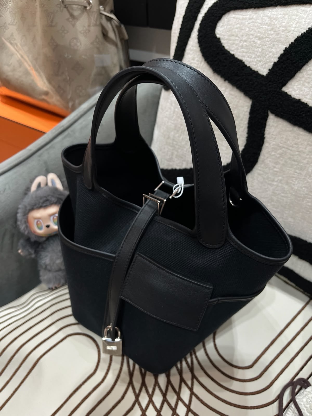 HERMES PICOTIN 18 LOCK POCKET cargo,stamp U 100%Authentic, 95%New ✅收據✅key lock✅ dust bag✅box