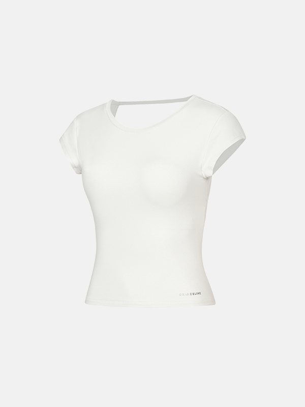 大愛扭結美背Top_ 預購_Back Twist Short Sleeve by Grandeline