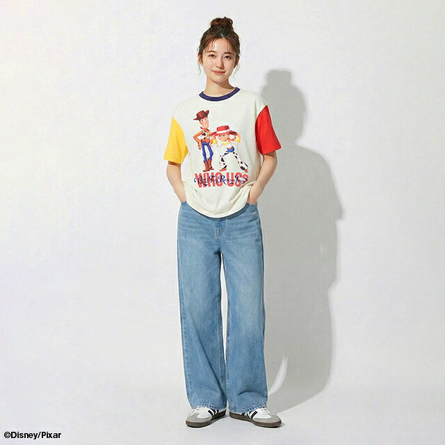 🆕【⭐訂購⭐】 🇯🇵日本直送 🌀#ToyStory ❣️ #親子裝❣️ 拼色袖印花短袖 tee［2款選］ 🌀 [ELCA-0006] [230309]