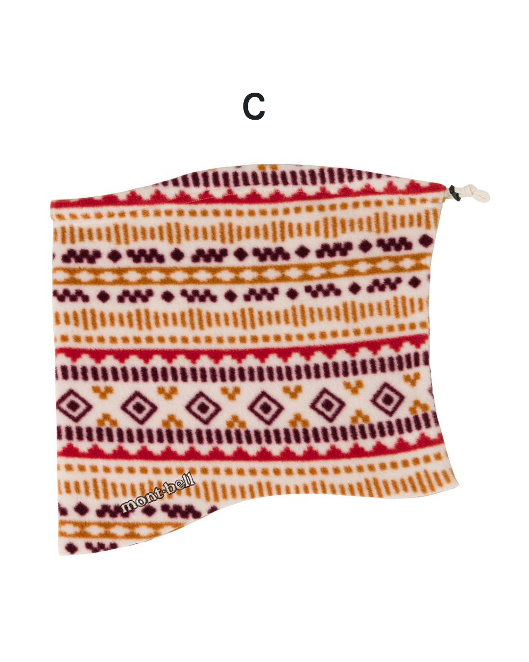日本代購【 2026新色 日本直送 montbell CLIMAPLUS 100 輕薄 保暖 彈性頸套 | 圍巾 | 頸巾 | adjustable print neck warmer | 男女合用 】