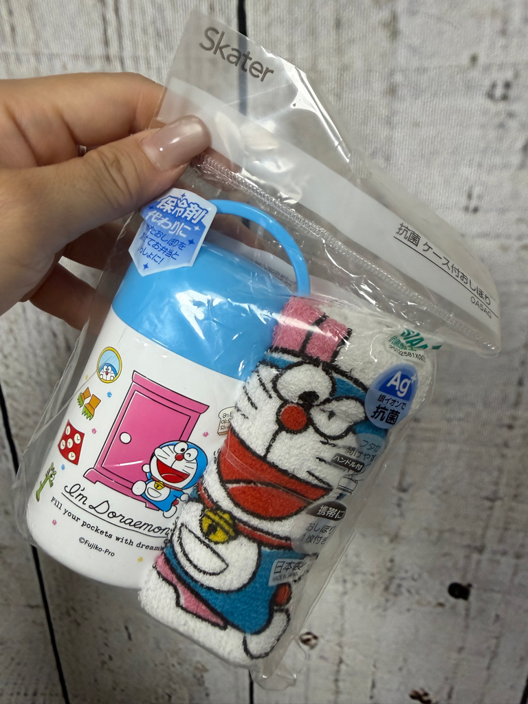 <門市現貨清貨 🈹>日本製Skater卡通毛巾連收納盒
