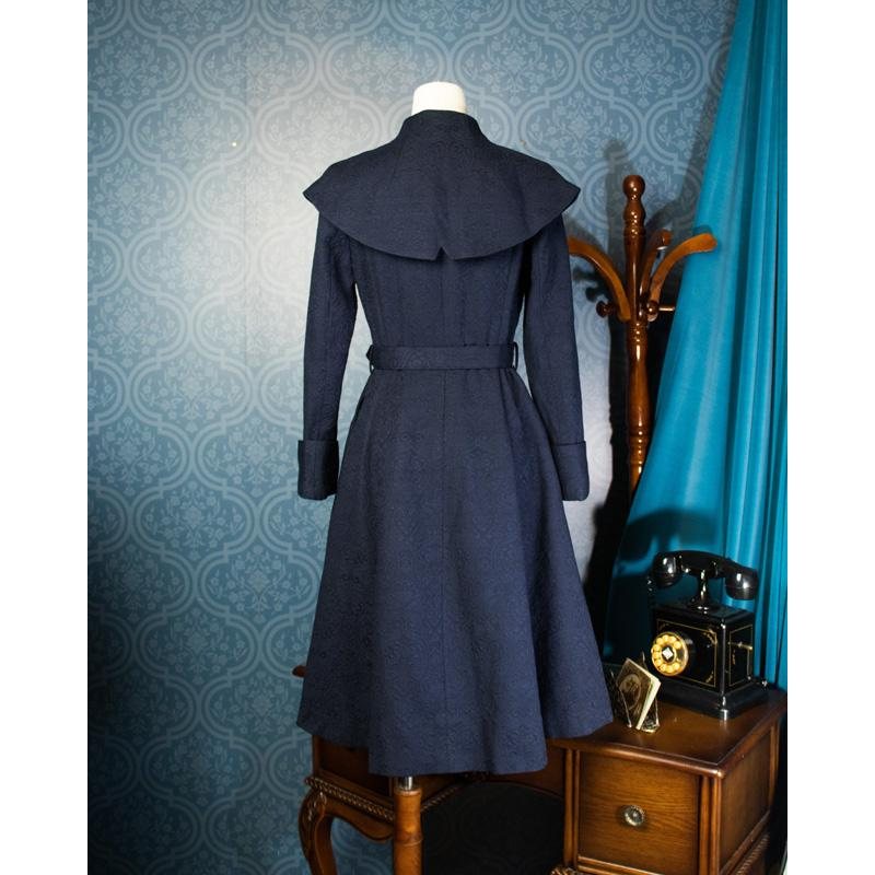 (Sold out)Limited Edition - Edwardian Lady Winter Walking Coat Jacket - Blue (FM163)