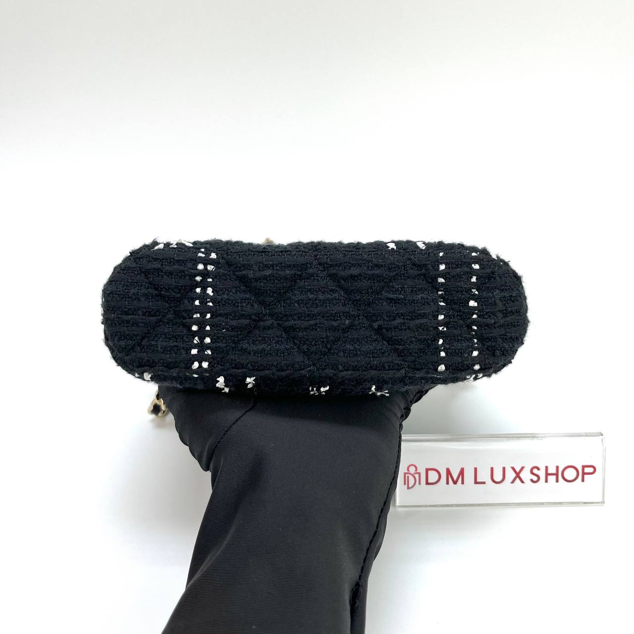 Chanel Tweed VIP Gift Crossbody Bag GHW (Microchip)