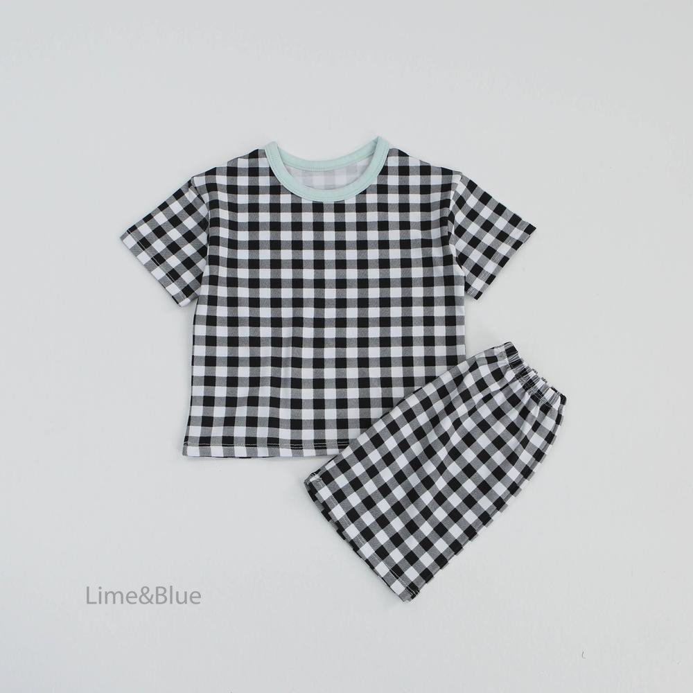 Summer Cracker Check Short-Sleeve Set