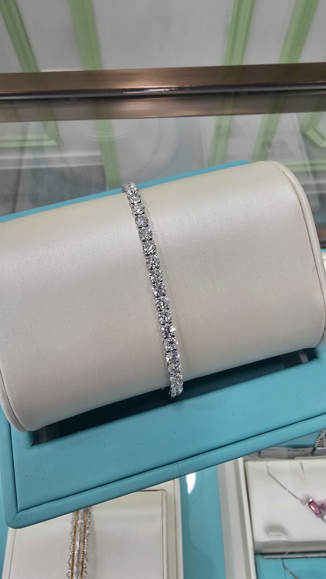 18K金培育鑽石手鏈 d10.009ct/44 G6.012g S17.5#