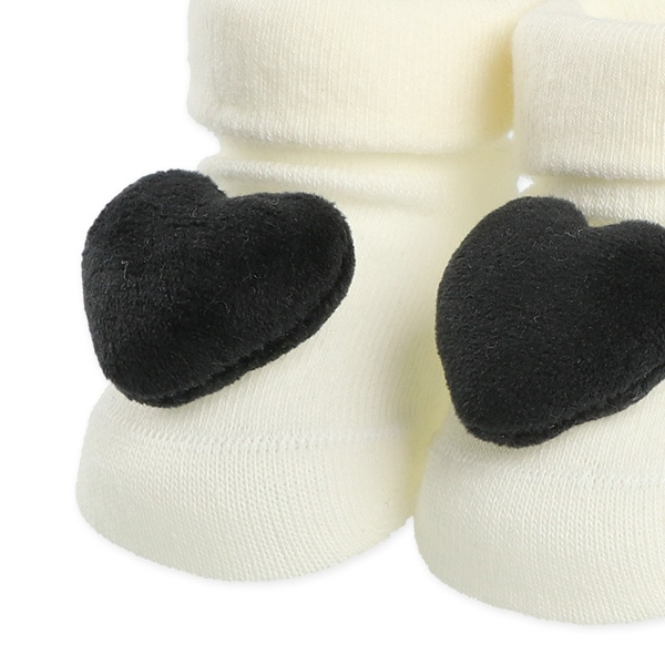 🇯🇵預訂 日本直送🇯🇵黑色心心新生兒立體公仔襪子