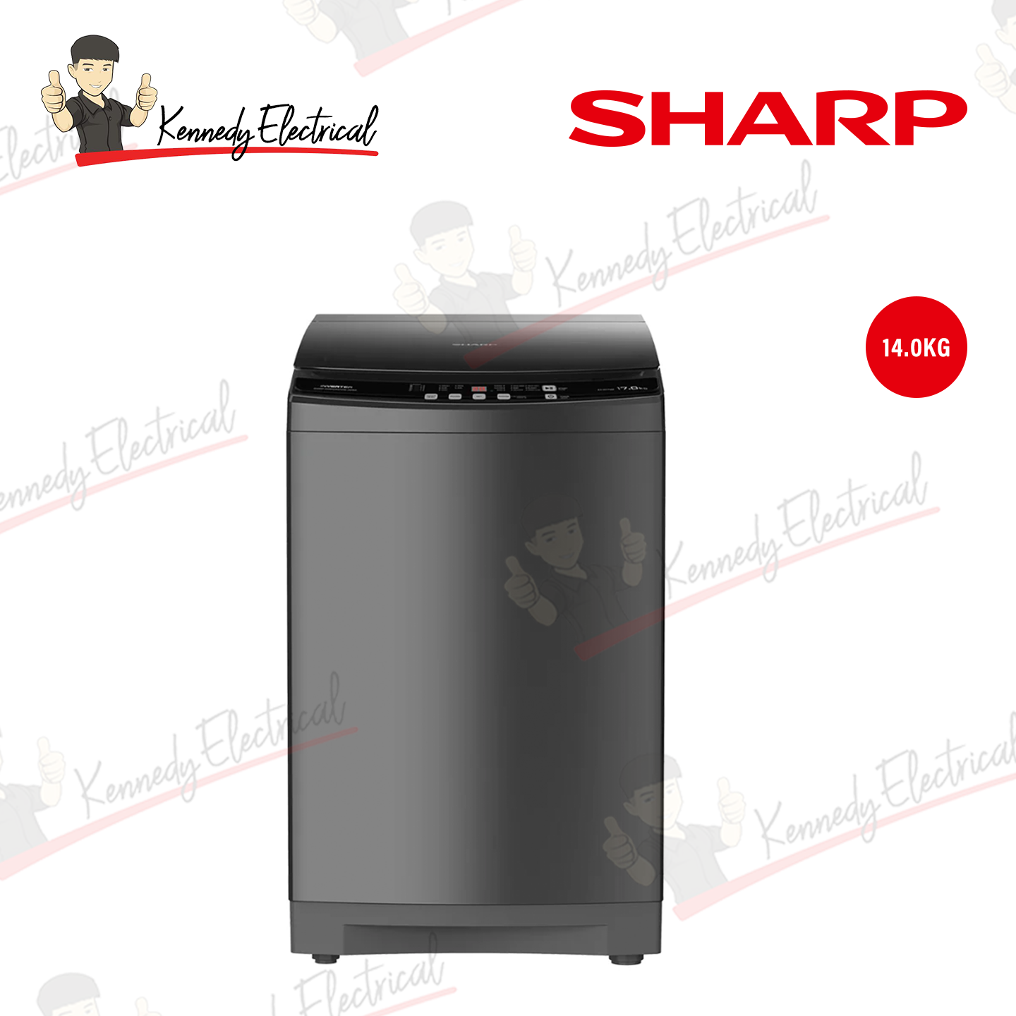 Sharp 14kg DD Inverter Top Load Washer (ESW14SM)