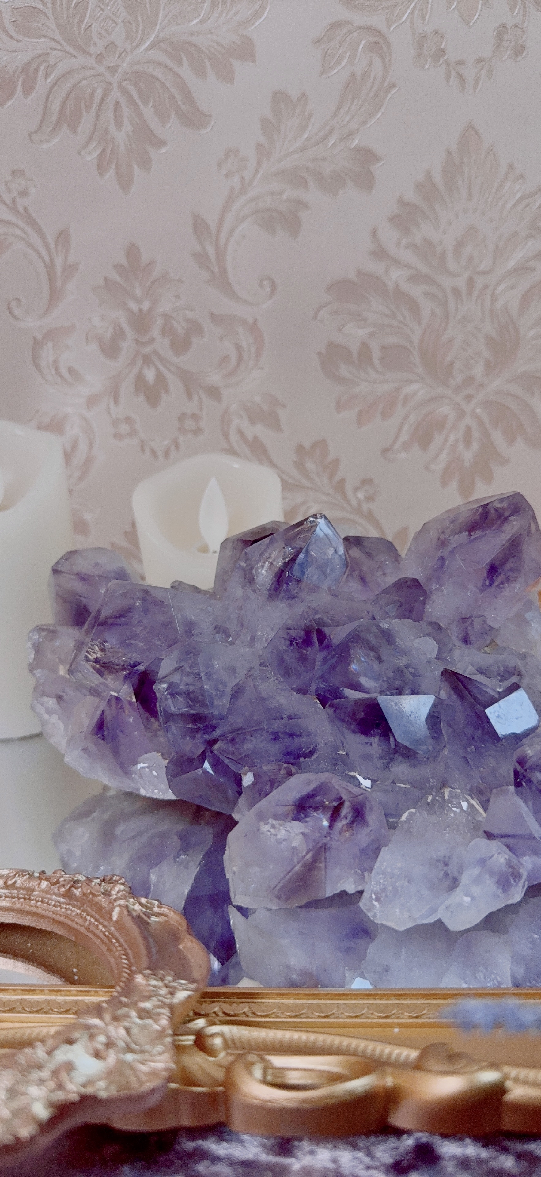 巴西殿堂級紫幻影水晶簇