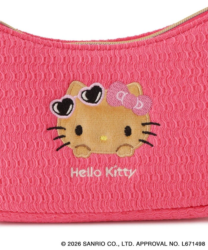 🎀【預訂】ROPE' PICNIC x Sanrio 曬黑刺繡手提袋 - Kitty