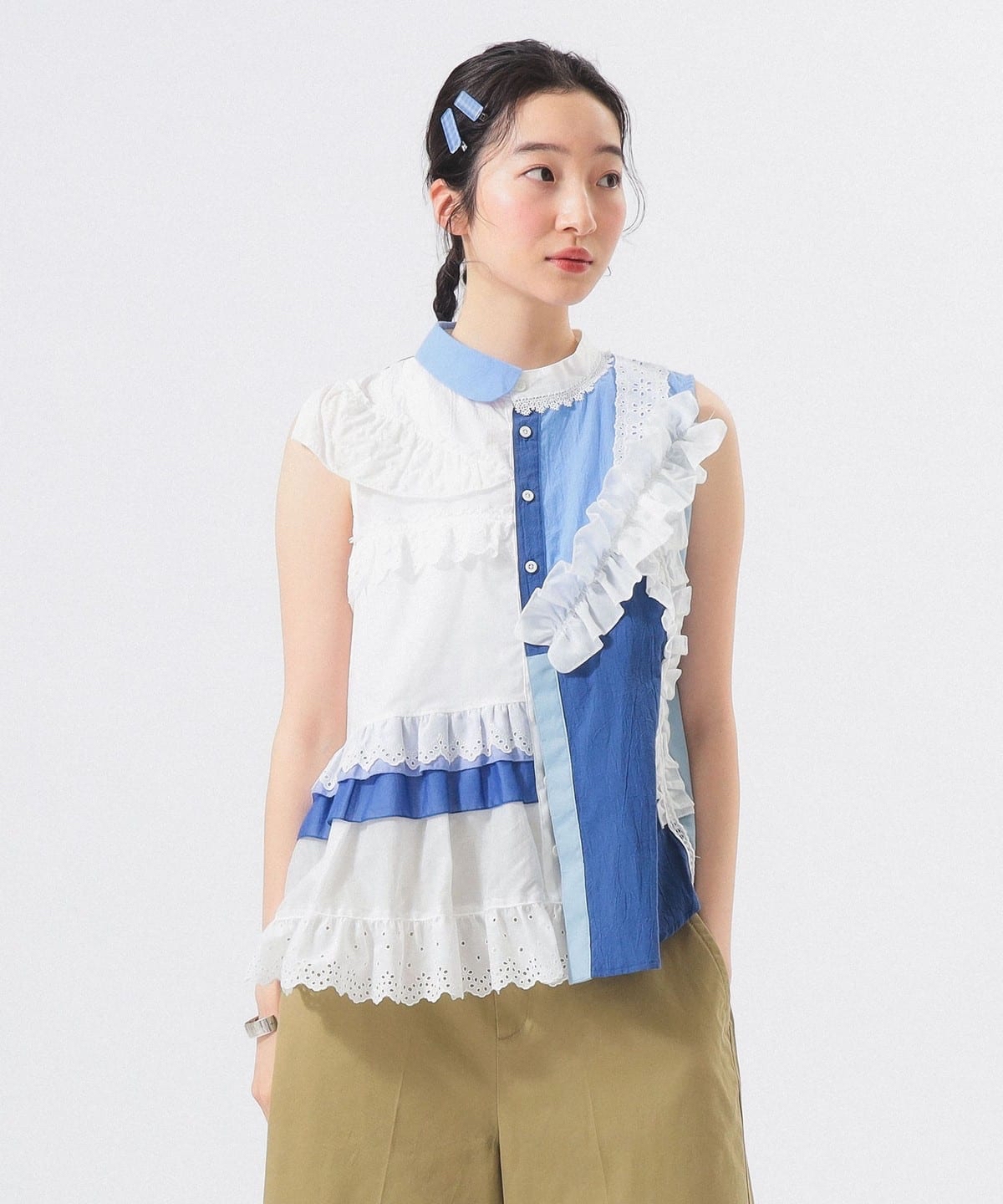 (日本製）TORI-TO x BEAMS JAPAN 拼款背心