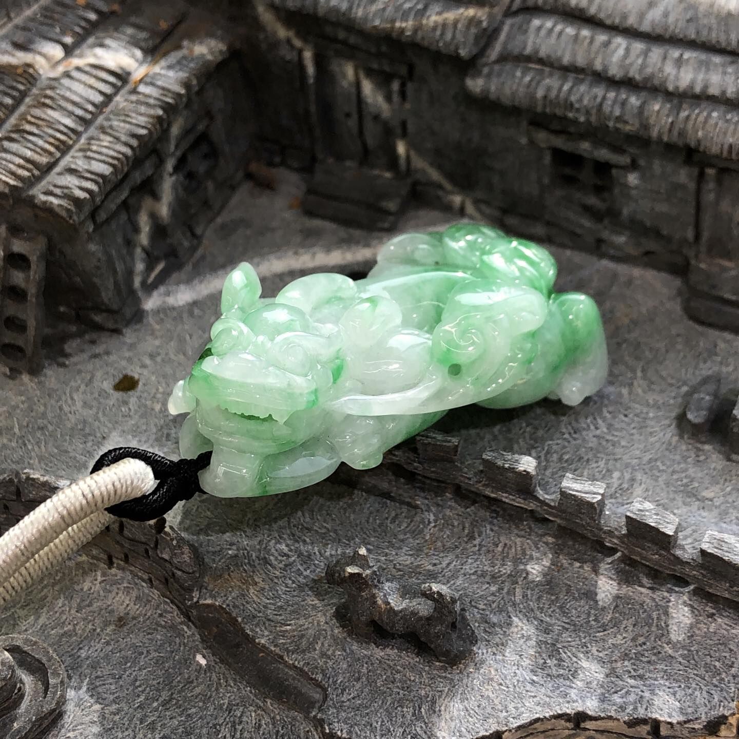 翠色花青貔貅 - 4