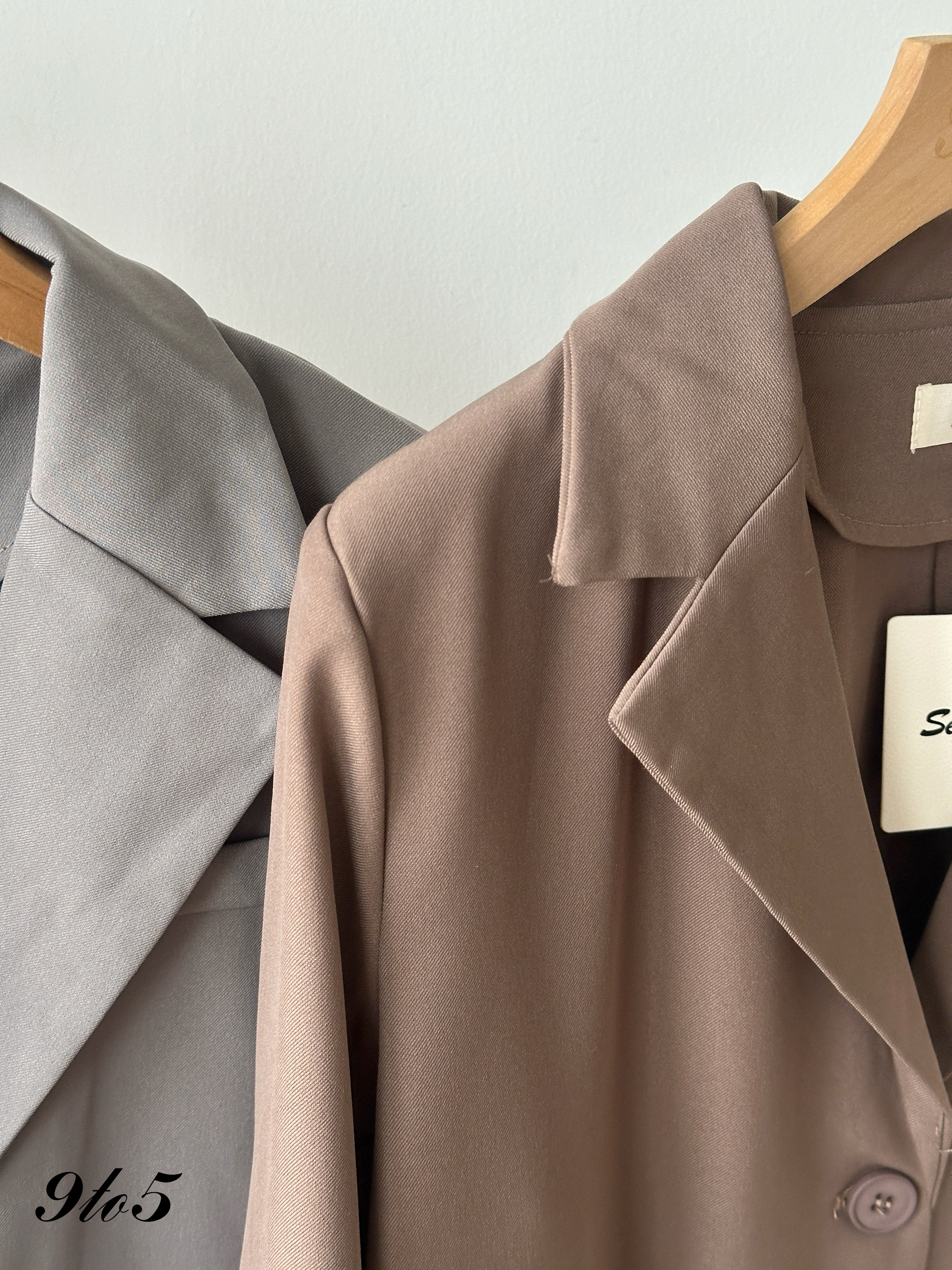 T4349 Long Sleeve Oversized Blazer - 3 Colors 