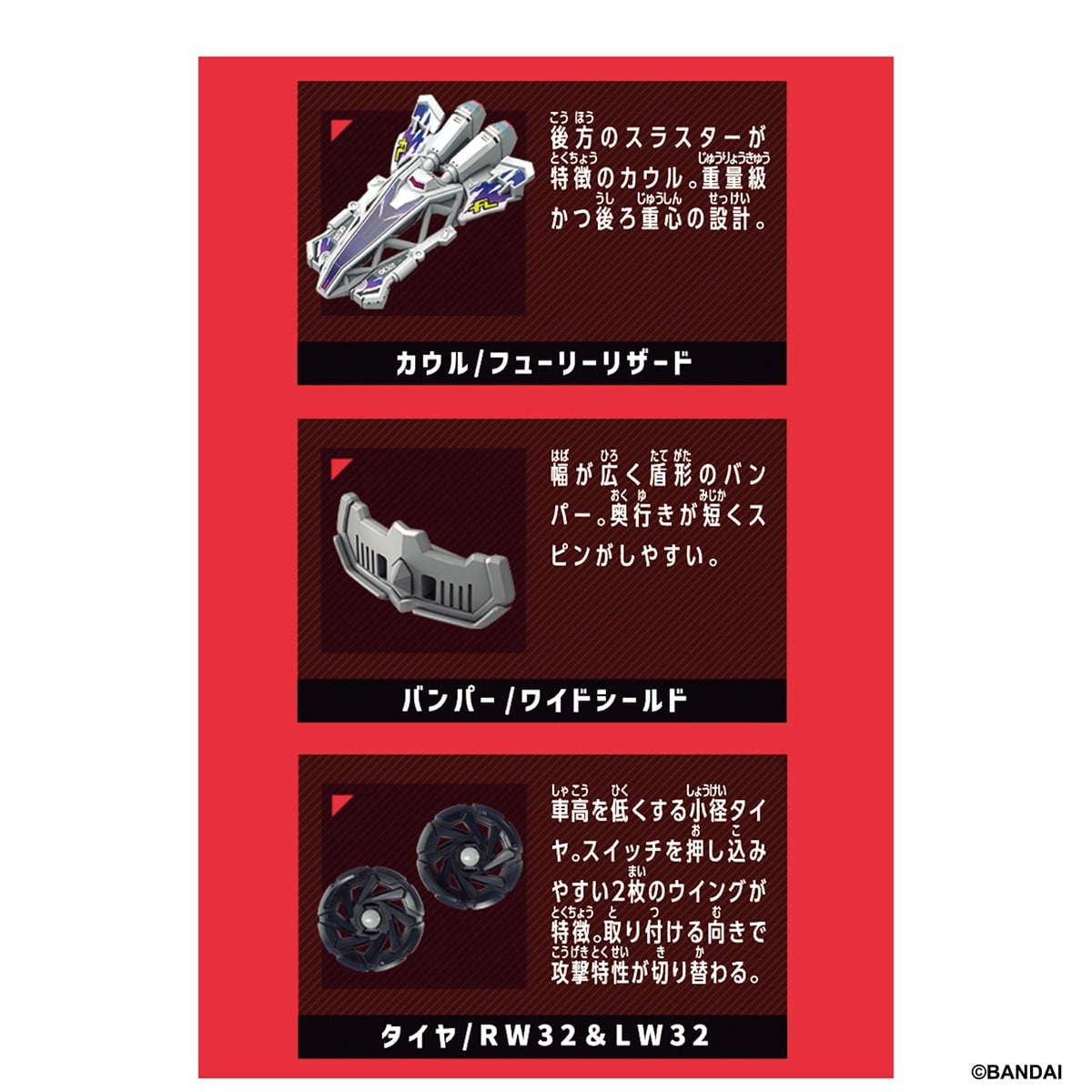 (預訂訂金 $84) (總價 $84) Bandai 爆裂戰車-09 BR-09 蜥蝪強化零件 (行版) Barabaride Booster Set BR-09 Lizard Kit 