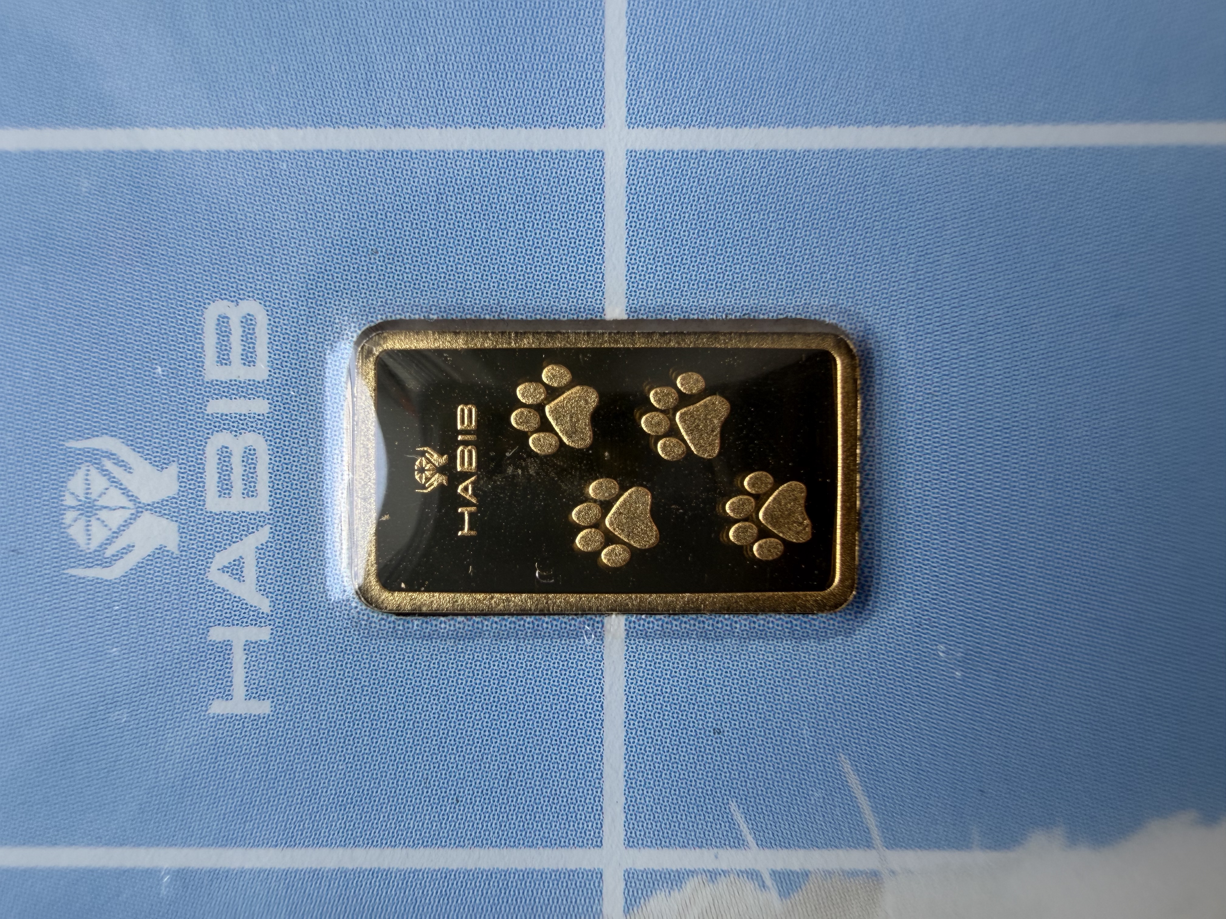 (SN537093) HABIB Ragdoll Cat 1g 🇲🇾 Fine Gold Bar Emas 999.9 猫足印金