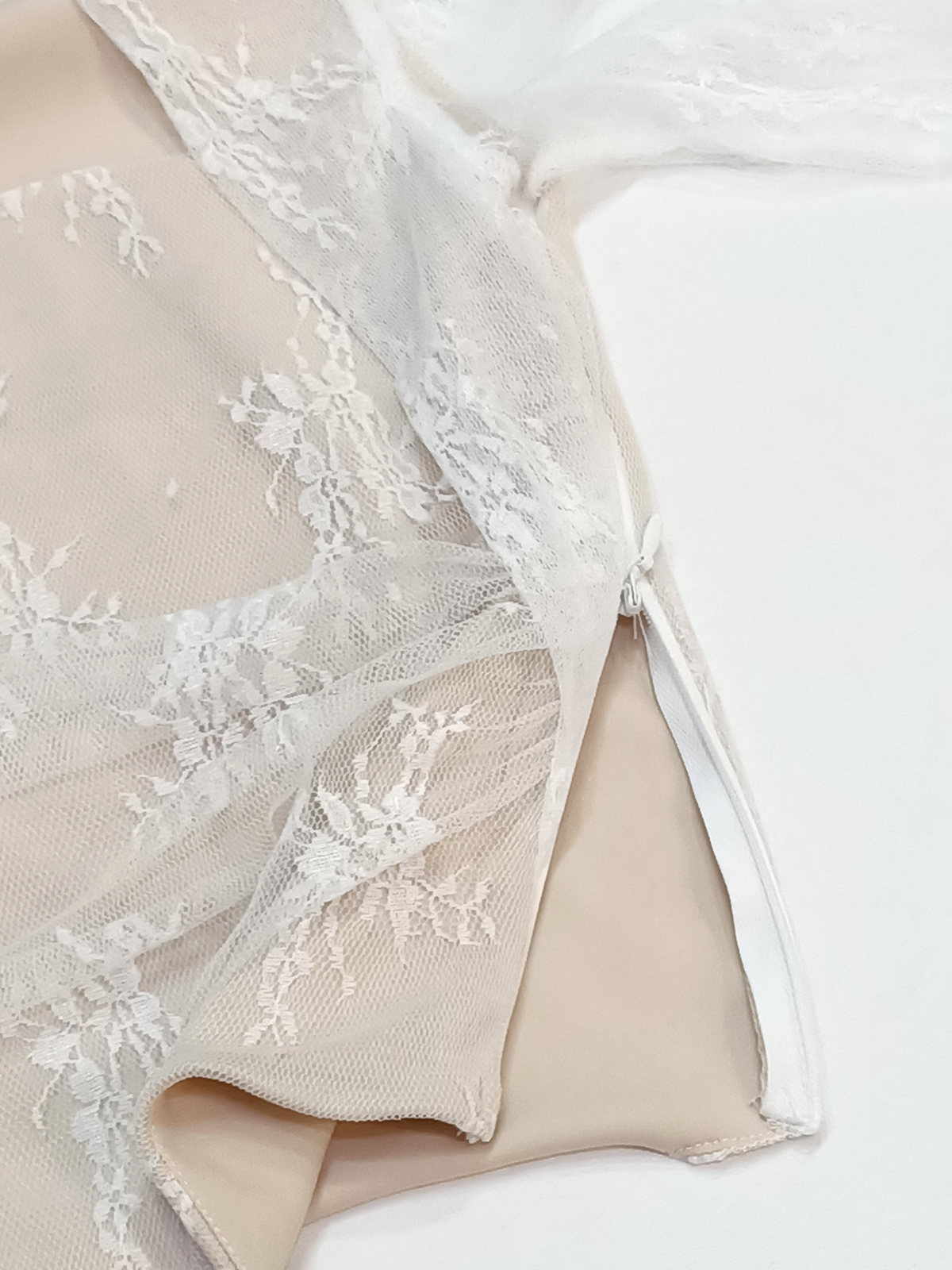 Luxe Lace Mesh Blouse Top M211