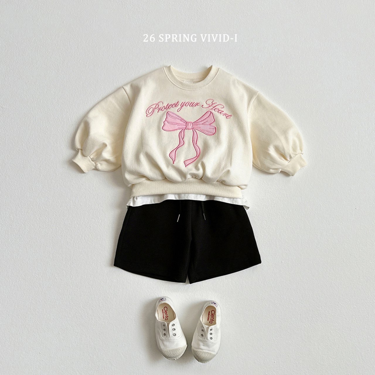 🌸預訂 韓國直送🌸🇰🇷VIVIDI四色絲帶刺繡泡泡袖喇叭褲上下套裝