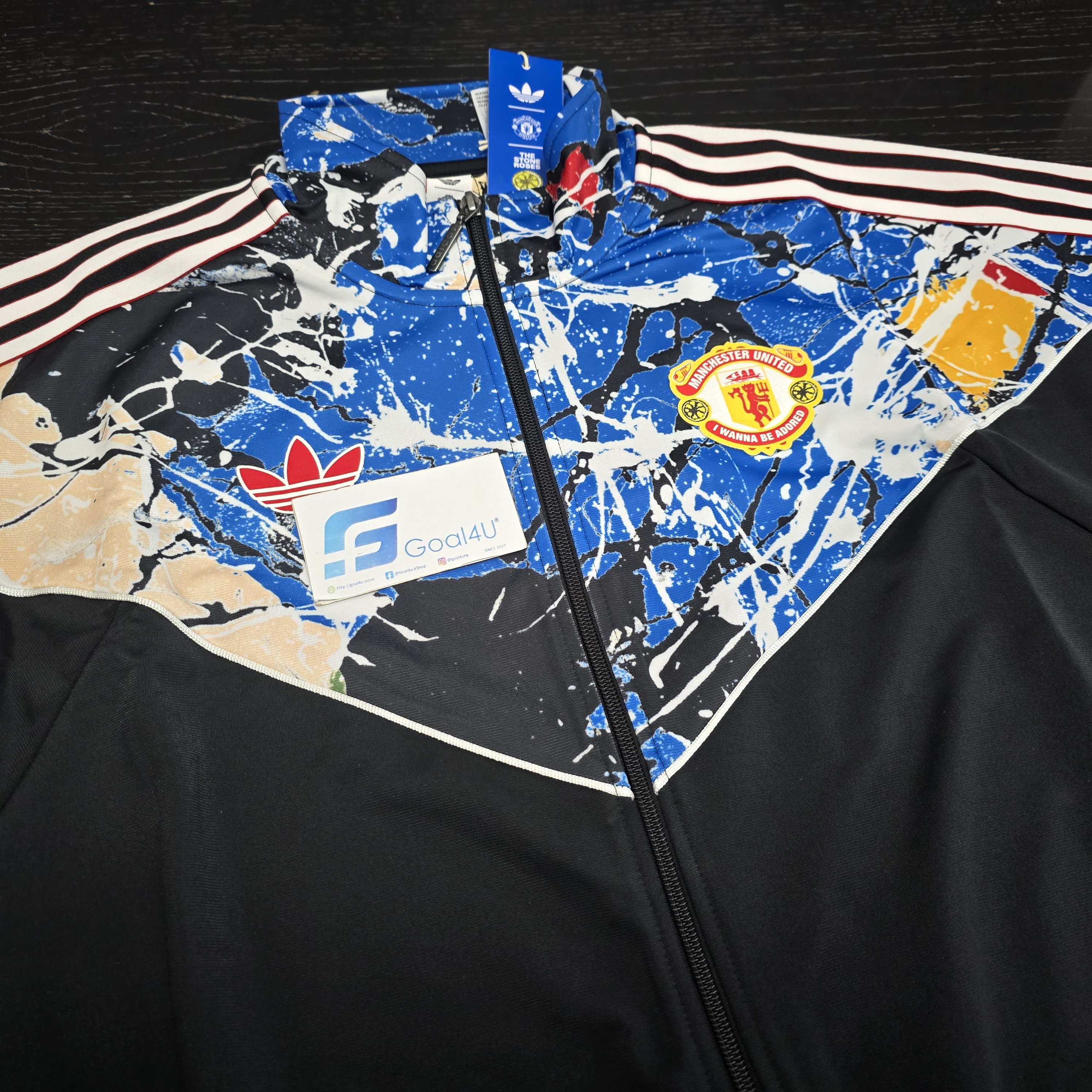 🎶⚽Adidas Manchester United 曼聯 × Stone Roses 進場外套 JZ7094