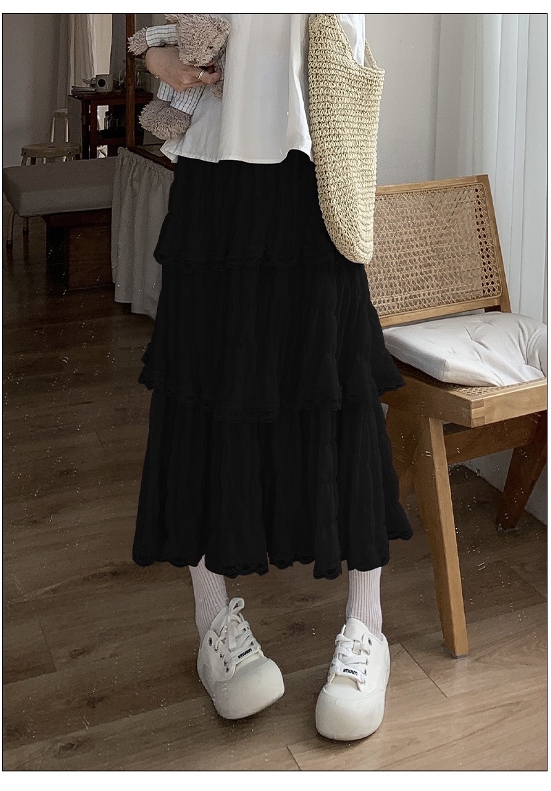 温柔甜美蕾丝半身裙女 蓬蓬裙