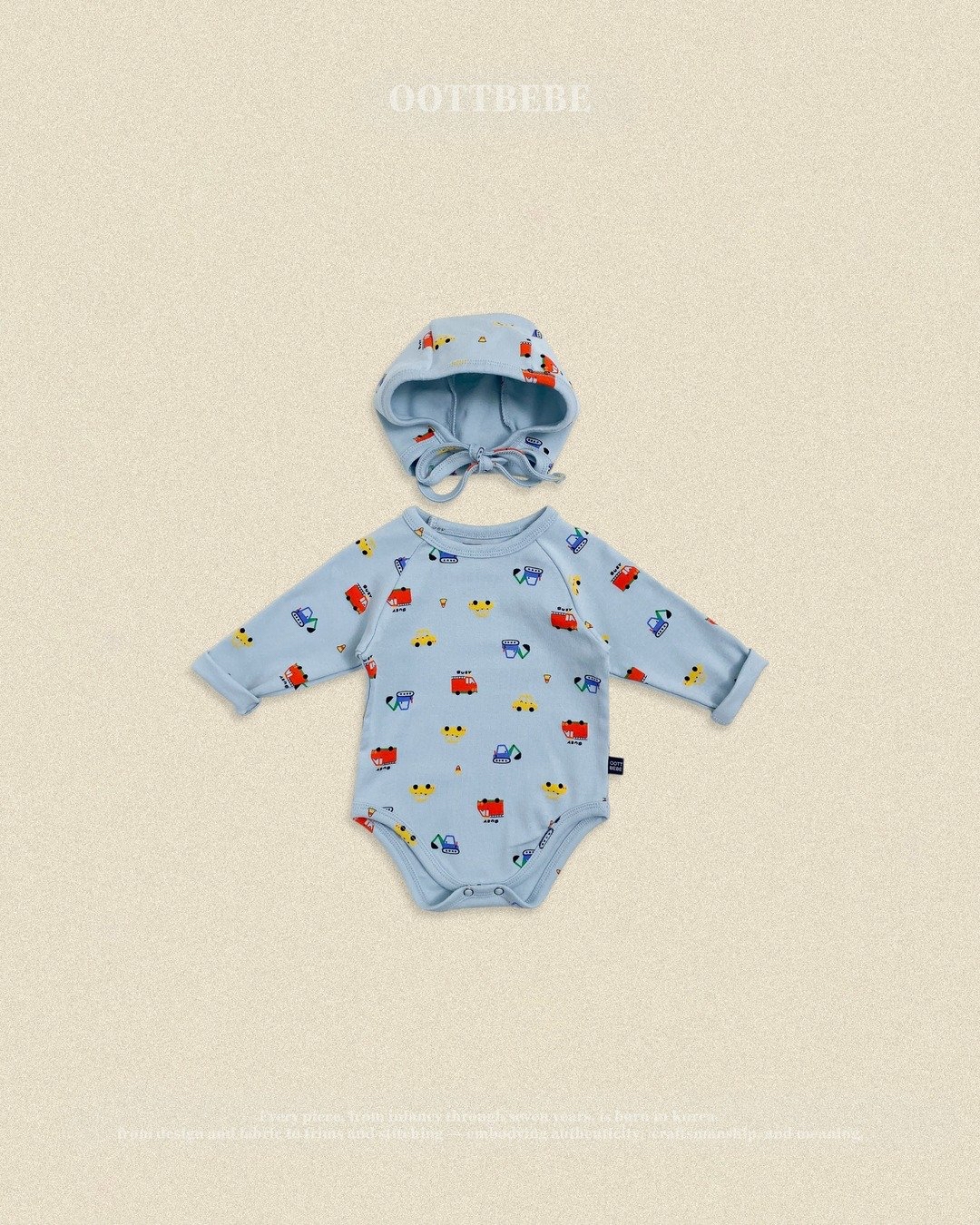 OOTT | (bebe) Car Suit + Bonnet Set