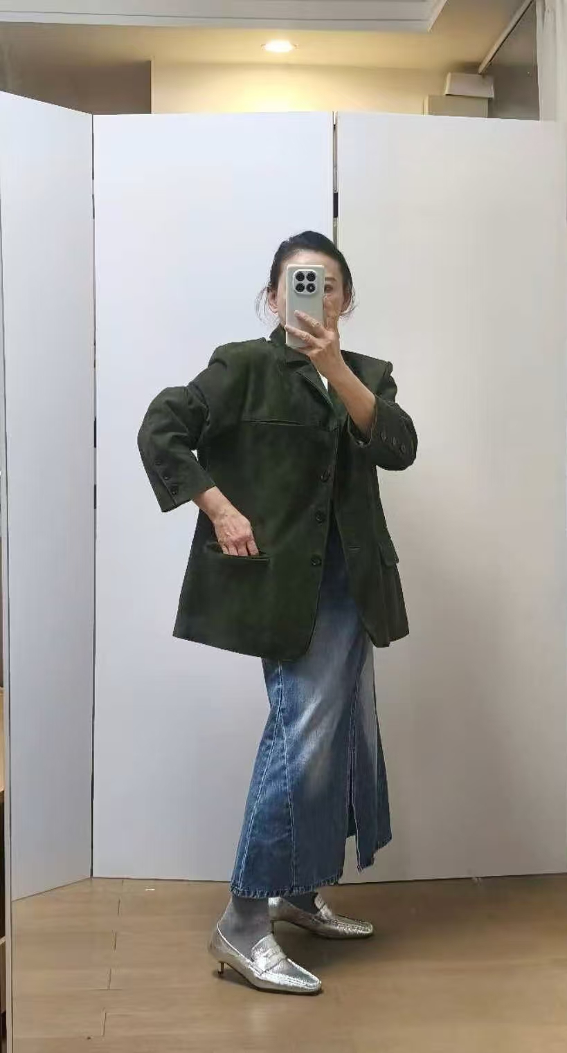 #4001， Suede Jacket 意大利羊猄皮西装外套