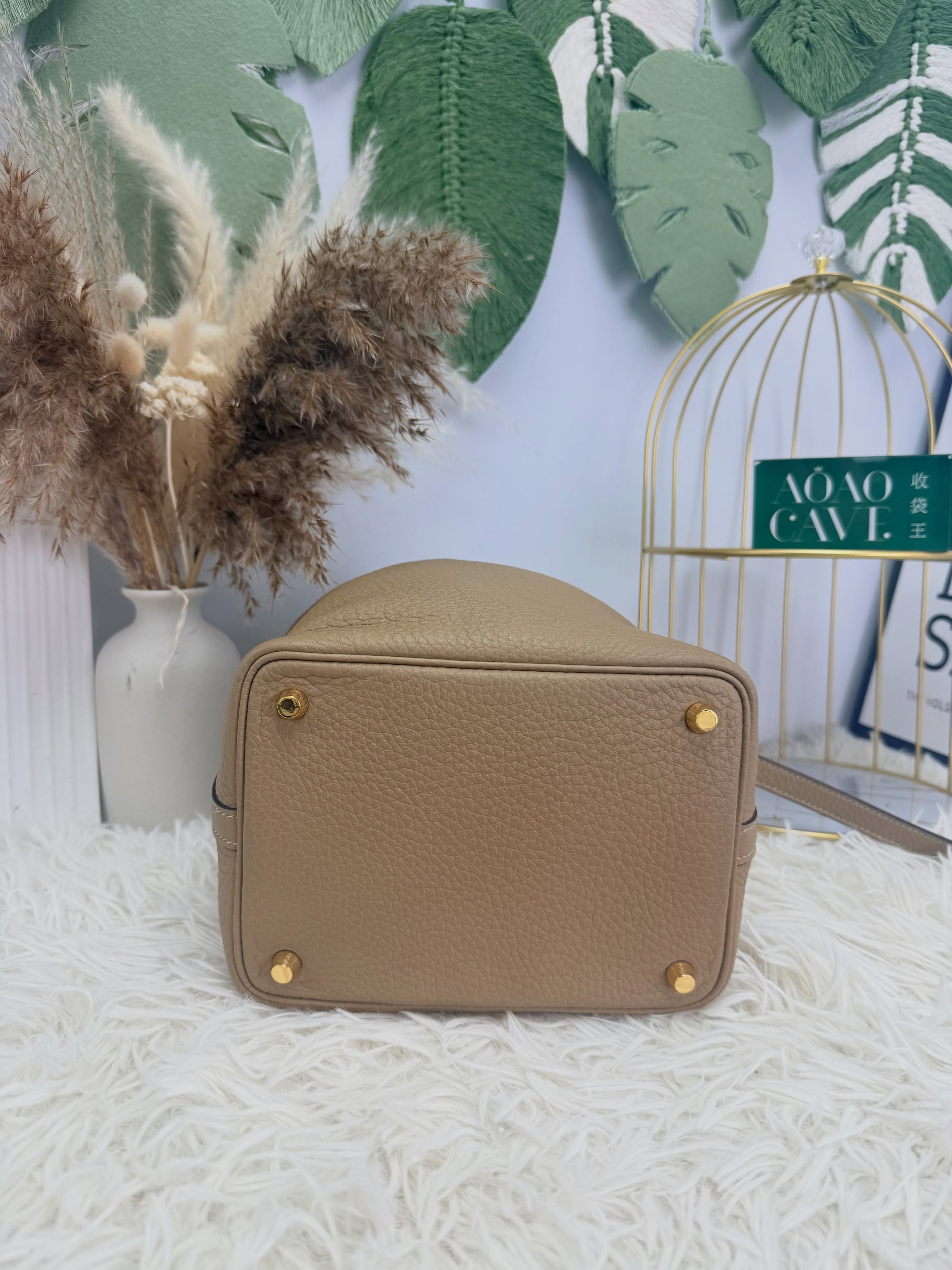 Hermes👜 PRE OWNED 🛍️ 風衣灰 金扣 p18 b stamp 有盒有塵袋   