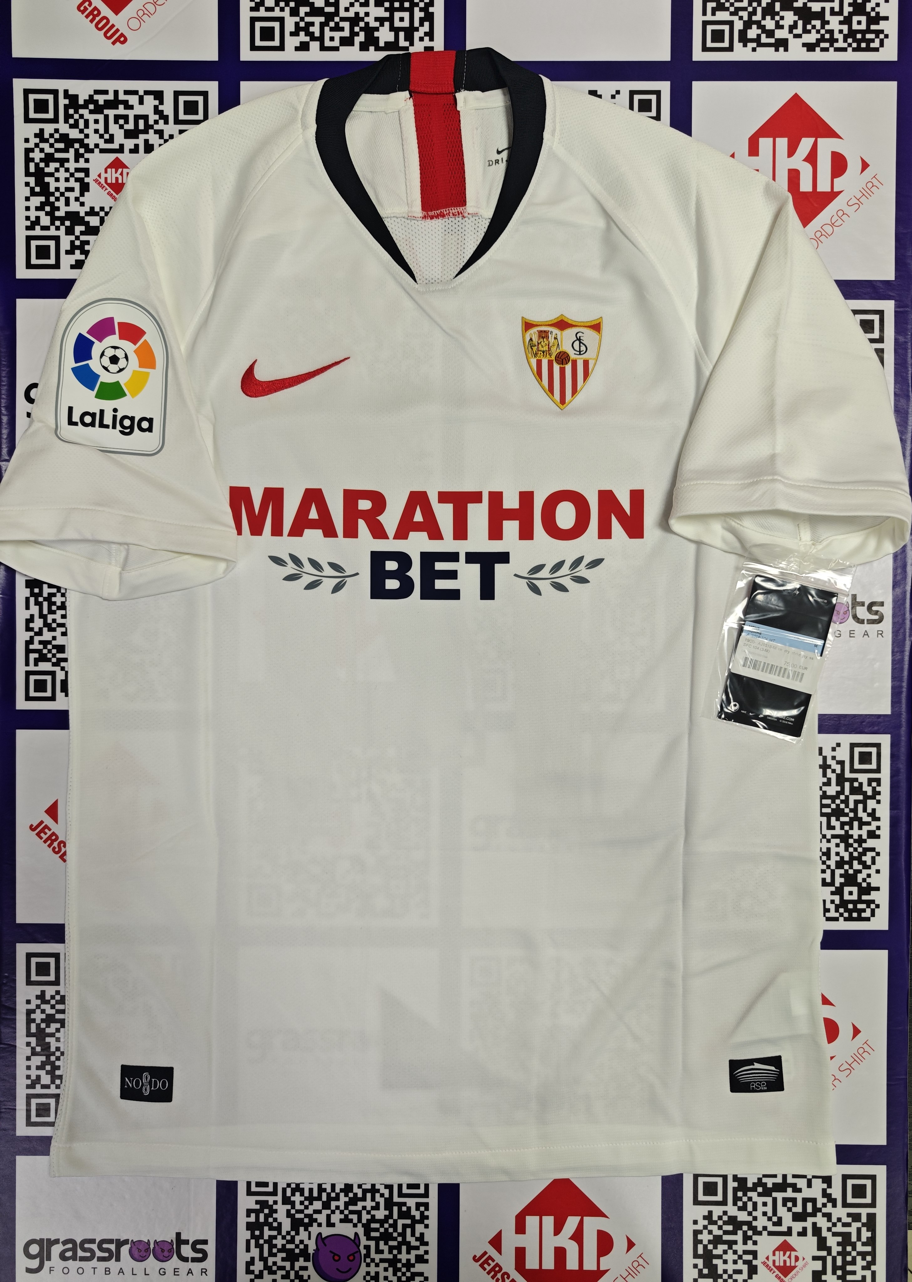 19/20 西維爾 主 SizeM 連原裝CHICHARITO 西甲字章