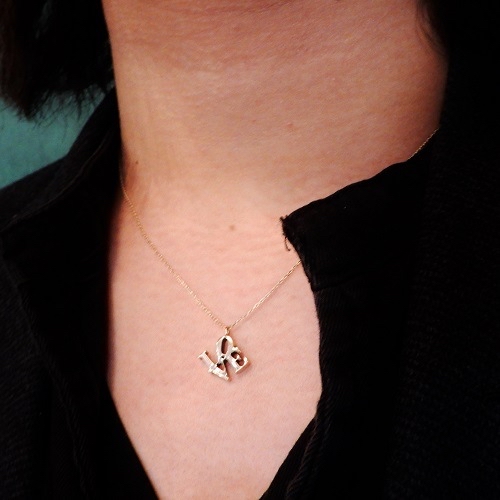 只按訂單生產~Atease LOVE NECKLACE K10 C*G LIMITED pre order/訂購