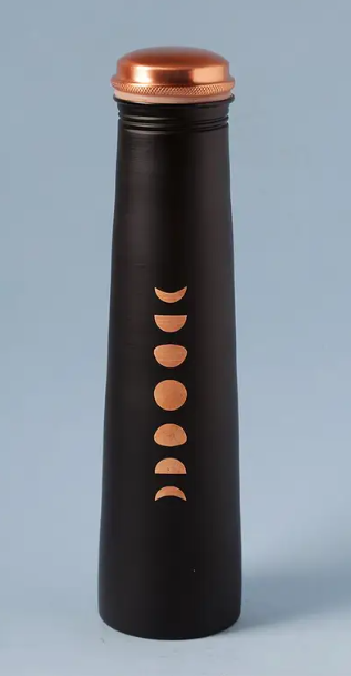 Isha Life-  印度純銅水壺 750ml (黑色/月亮) India Pure Copper Bottle (Black/Moon)
