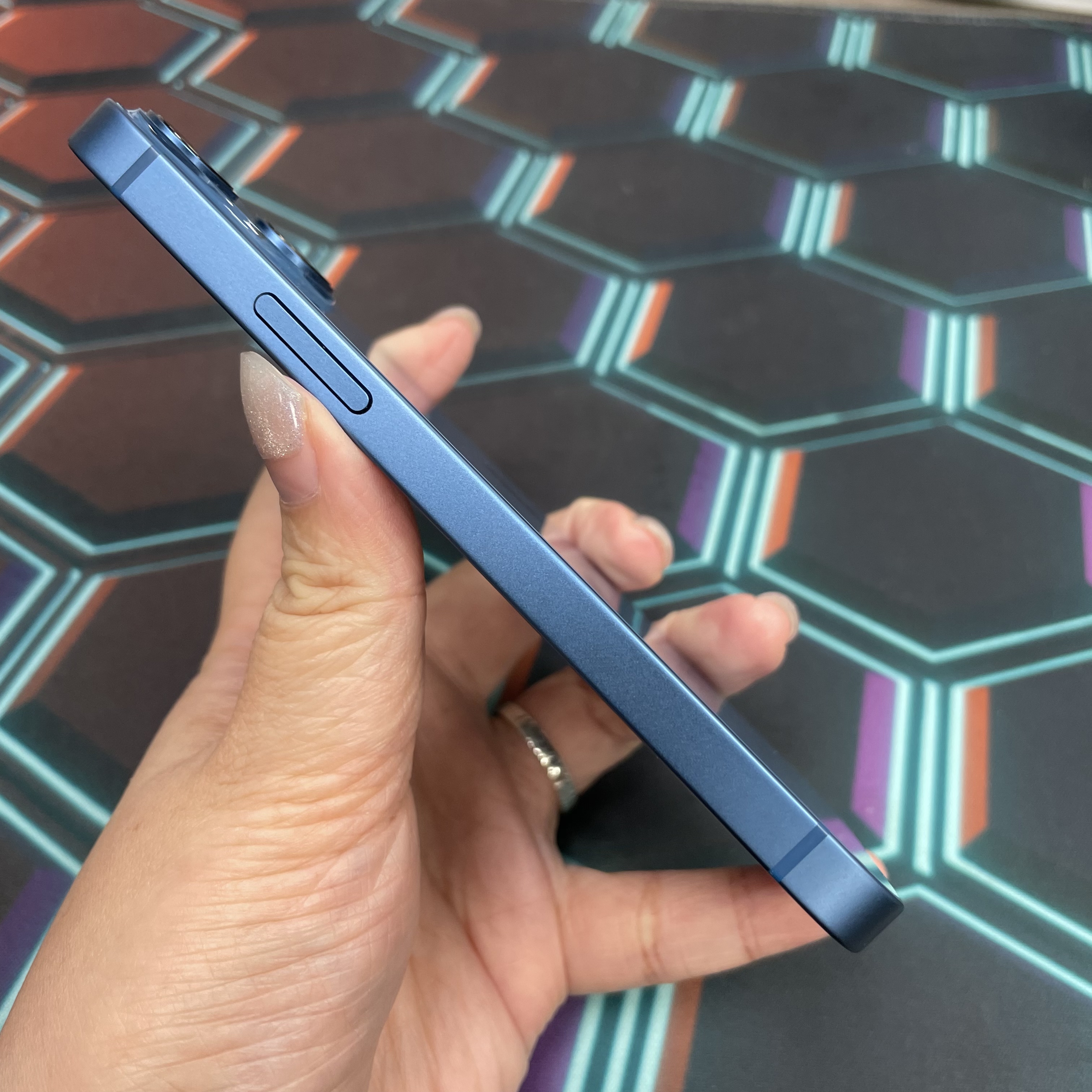 *7354 13 mini 完美機 128GB 電100 藍色 blue
