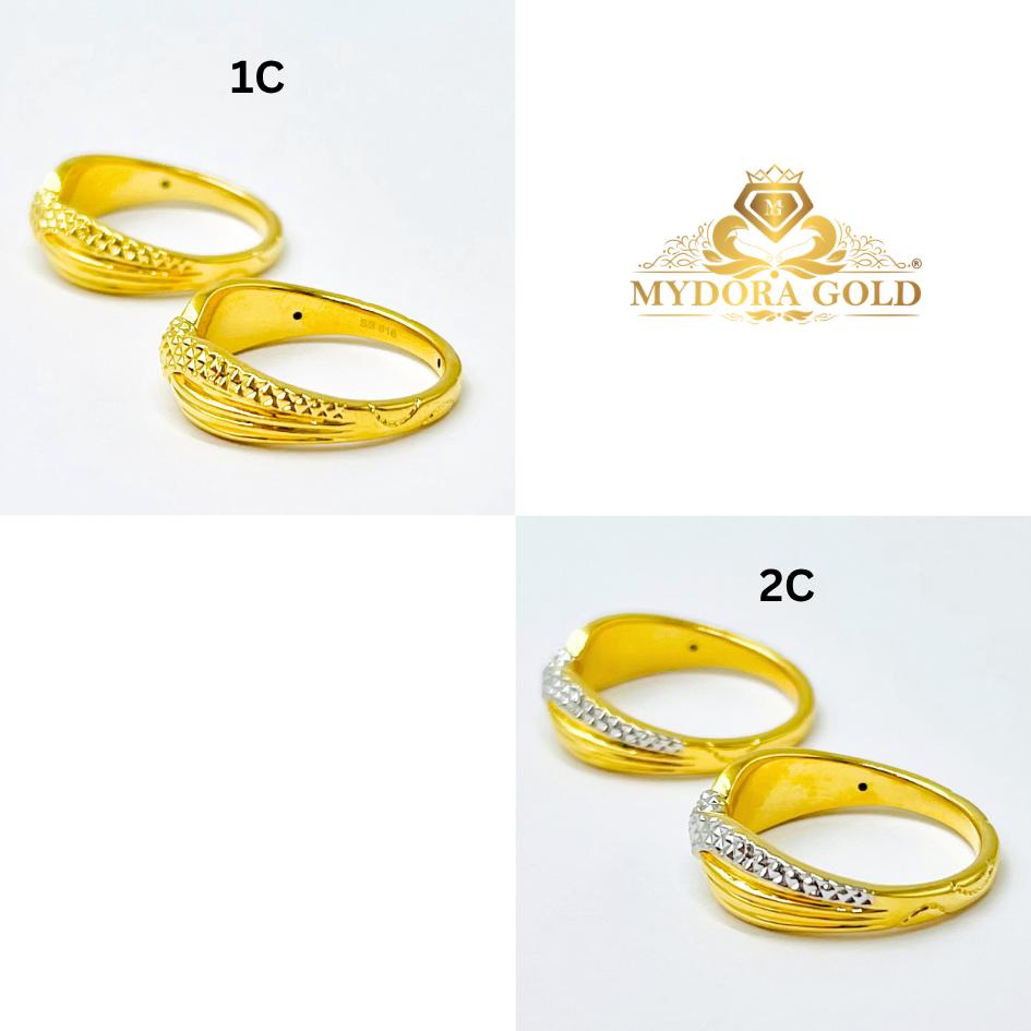 MYDORA Cincin Silang Twist (5G) l EMAS 916/22K