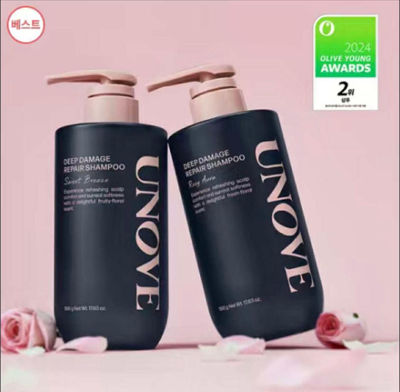 韓國 UNOVE 深層損傷修復蛋白洗髮水500g （孖裝）