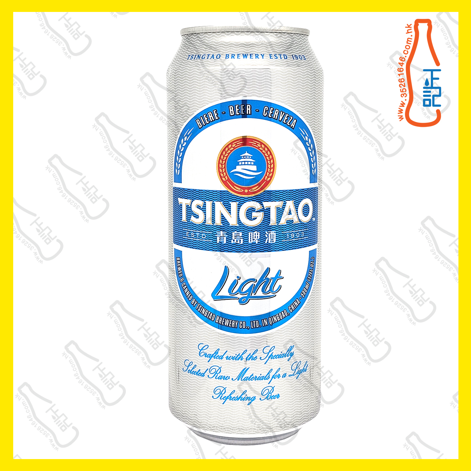 青島 Light啤酒 (巨罐裝) 500ml x 24罐 /箱