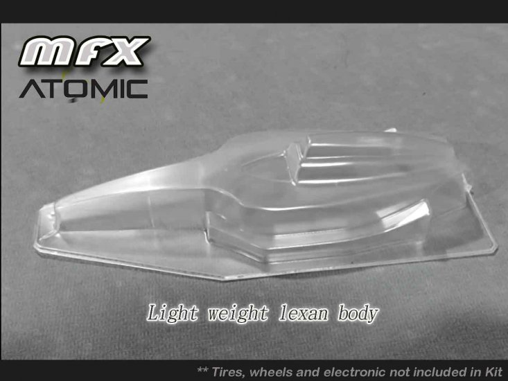 Pre-Order Atomic MFX 1:28 F1 competition chassis kit (w/ lexan body) MFX-KIT