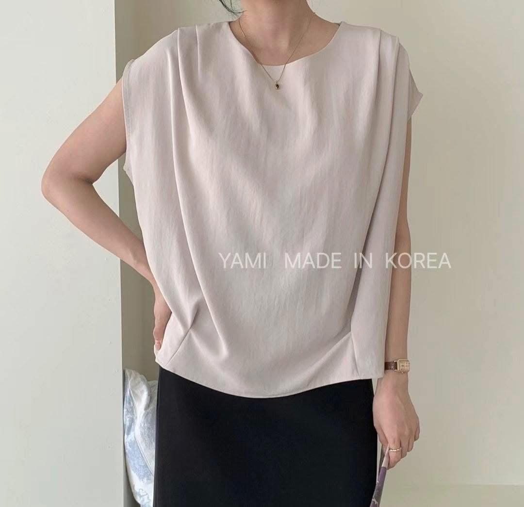 Made in Korea-簡約打摺top