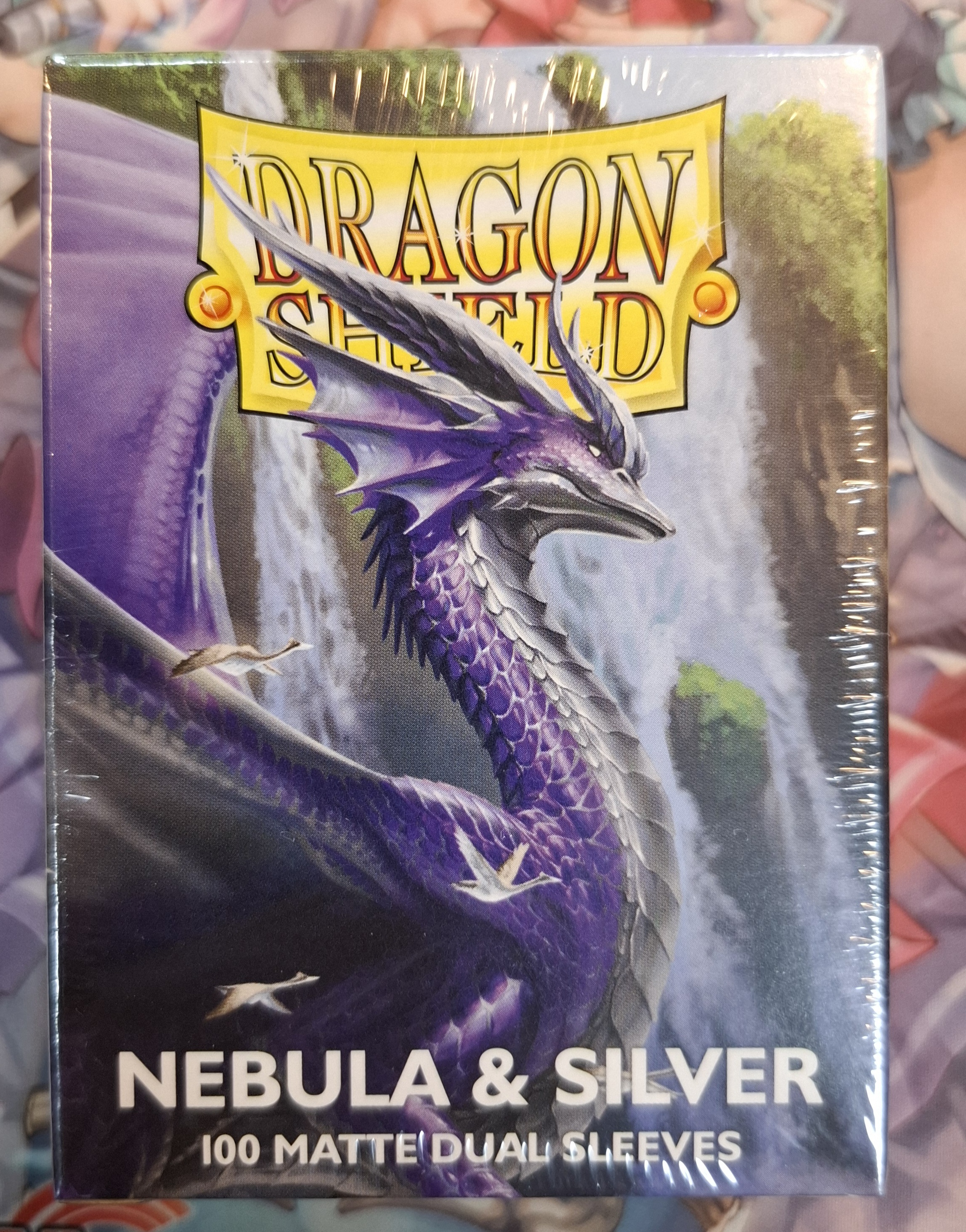 龍盾 星雲色和銀色 100 張霧面雙層卡套 SKY NEBULA&SILVER