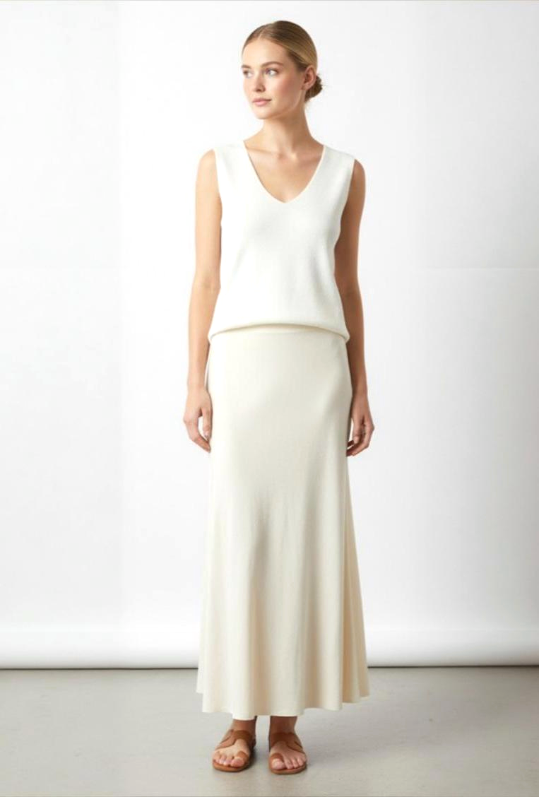 V-Neck Sleeveless Knit Top