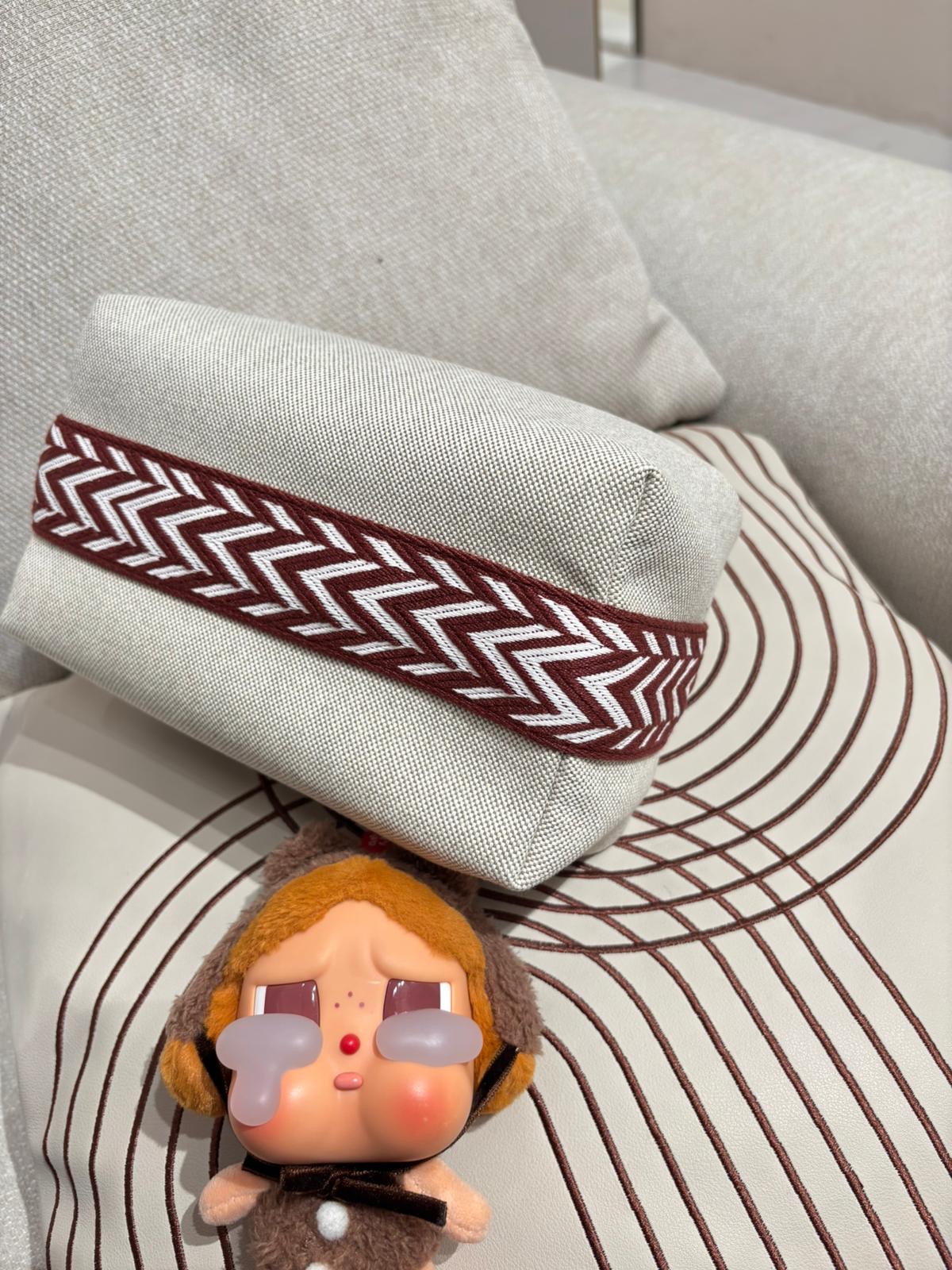 全新 Hermes Bride A Brac PM 飯盒包，新款織帶 100%Authentic,unused  