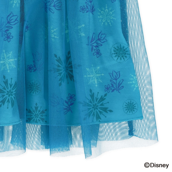 🇯🇵預訂 日本直送🇯🇵三色Frozen造型短袖印花薄紗短袖連身裙