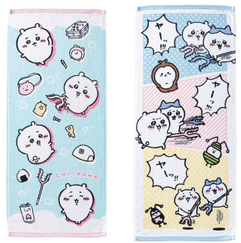 日本直送 Chiikawa 100%純棉抗菌消臭毛巾 - 1件 - 現貨