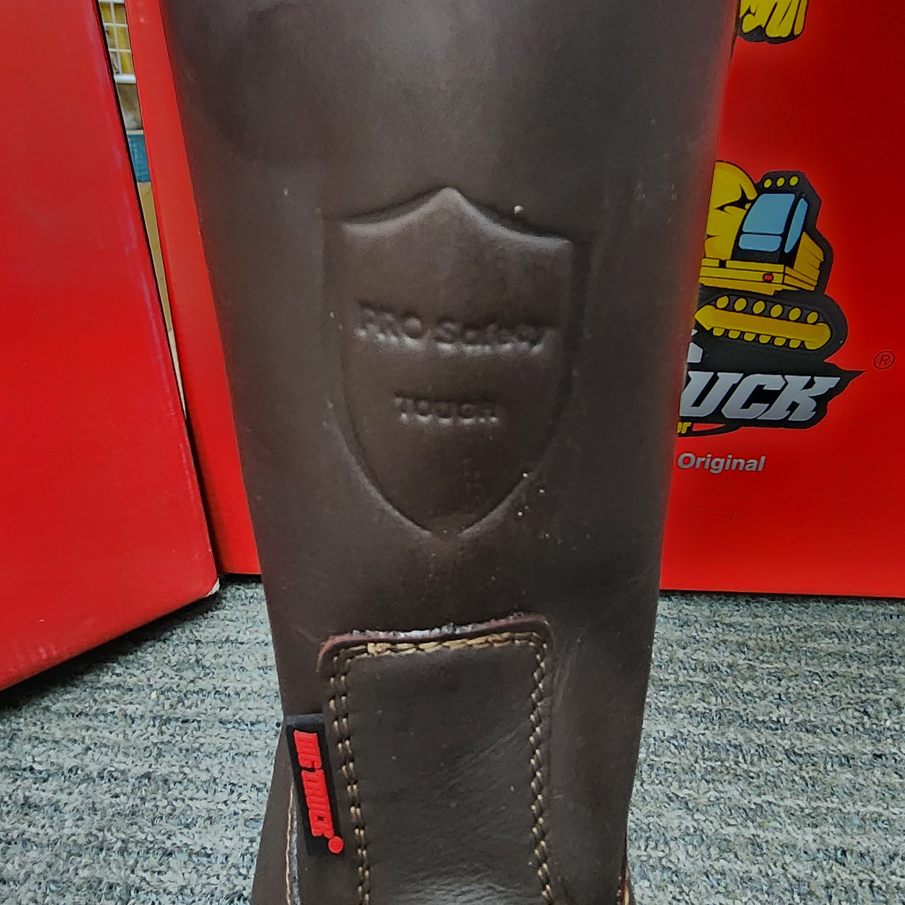 Special Edition Big Truck Pro Safety 8018 Pull Up High Cut Boot Black Cherry Maroon Exclusive Model Men Shoe Camping Kasut Keselamatan